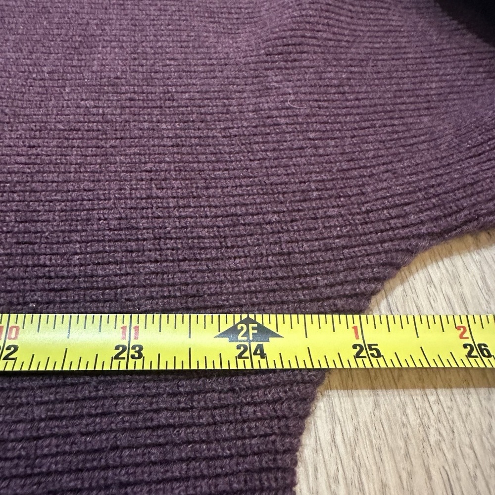 Lululemon Boxy Cotton-Blend Sweater Heathered *Vintage Plum Women's Sz XL/XXL - Picture 5 of 9